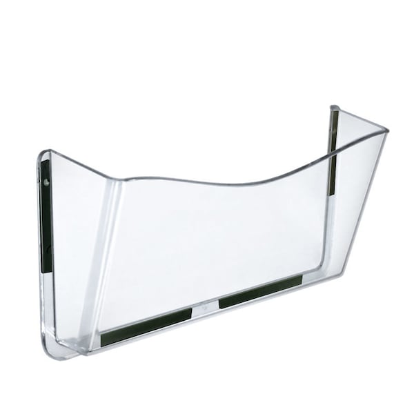 Clear Single Pocket Wall File w/ Magnetic Tape, PK4